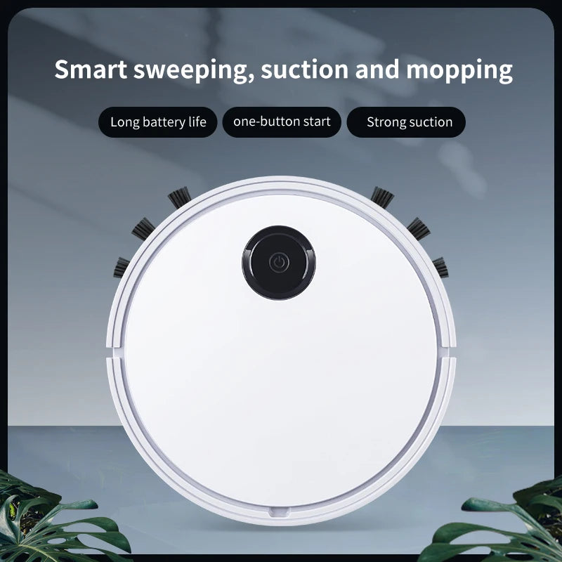 New Automatic Robot Vacuum Cleaner Smart Sweeping Dry Wet Cleaning Machine Charging Intelligent Vacuum Cleaner for Home
