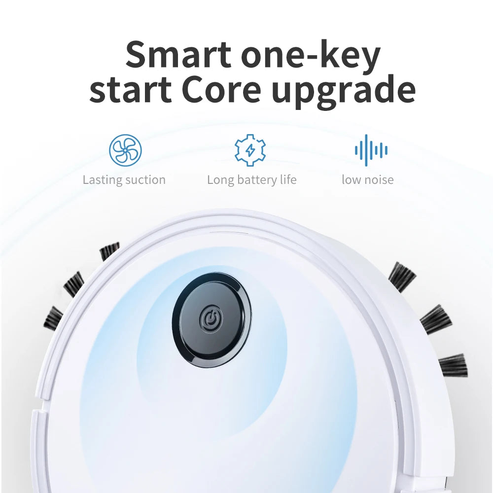 New Automatic Robot Vacuum Cleaner Smart Sweeping Dry Wet Cleaning Machine Charging Intelligent Vacuum Cleaner for Home