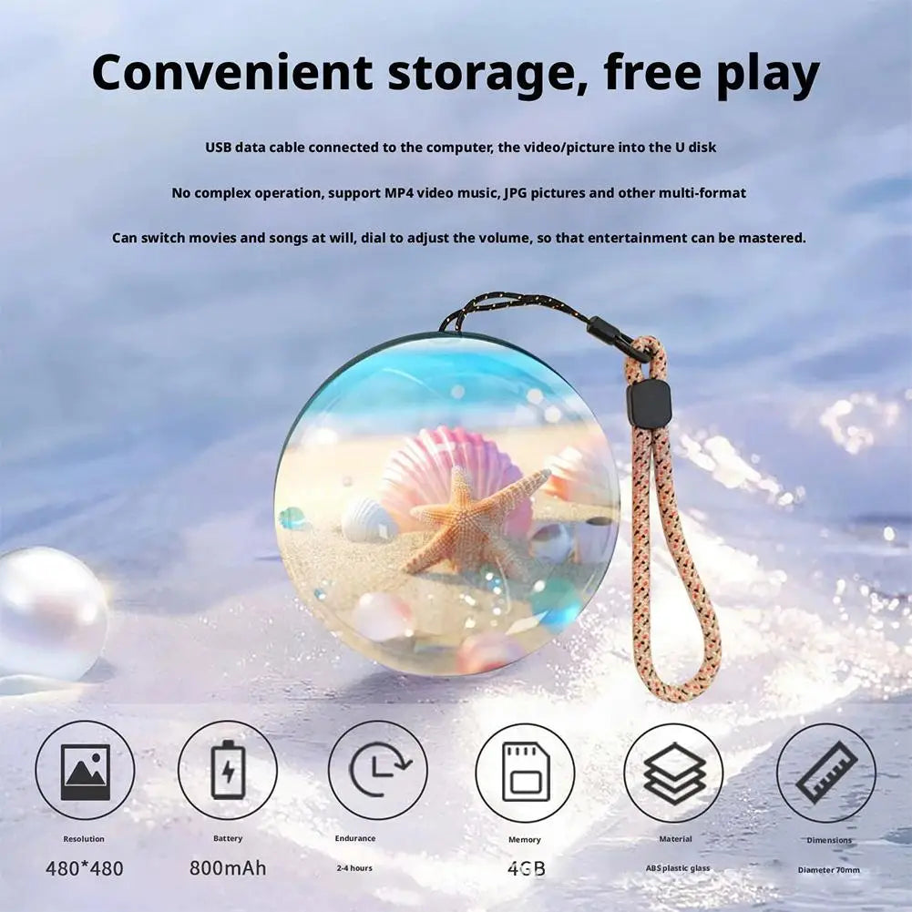 Crystal Video Electronic Ball Clear Memory Audio Video Display Ball Recollection Glass Souvenir Ball Customized Ball Player